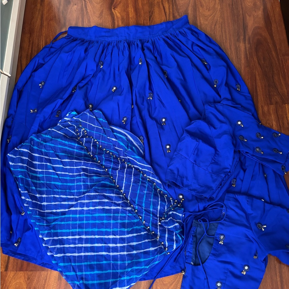 Elegant Blue Chaniya choli